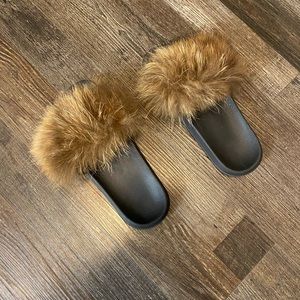 Brown fur slides